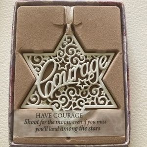 HOST PICK New Delicate Words Star “COURAGE” Ornament/ Hanger